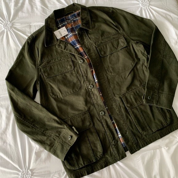 j crew flannel lined barn jacket
